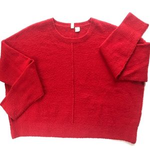 Anthropologie “Moth” Chunky Red Sweater